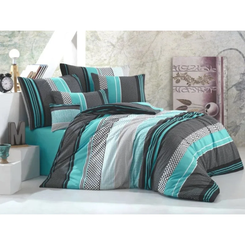 Bavlnené obliečky Sorento green 140x200/70x90 cm