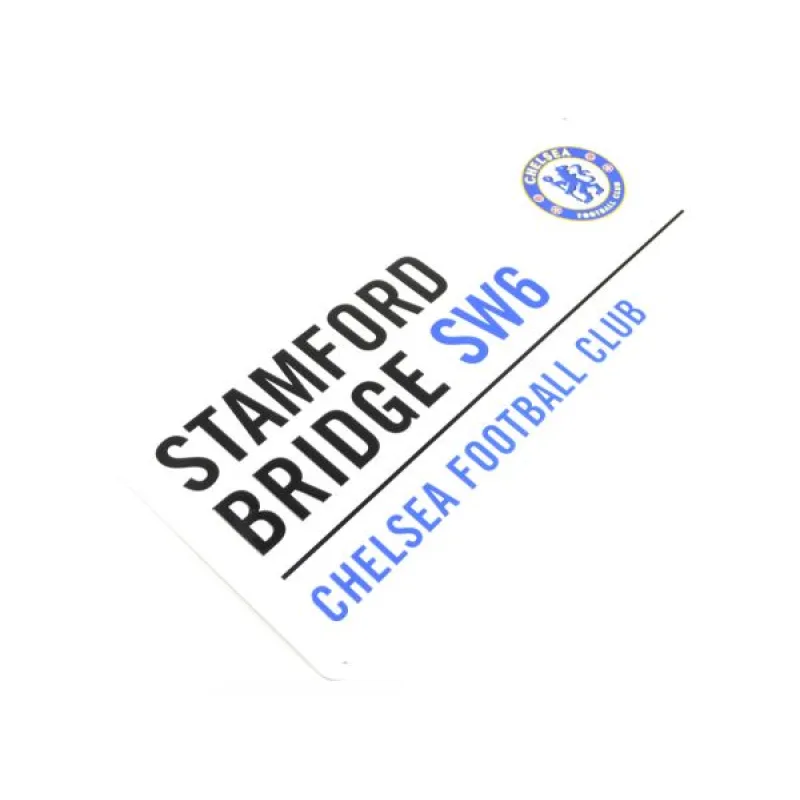 Chelsea kovová značka biela - SKLADOM