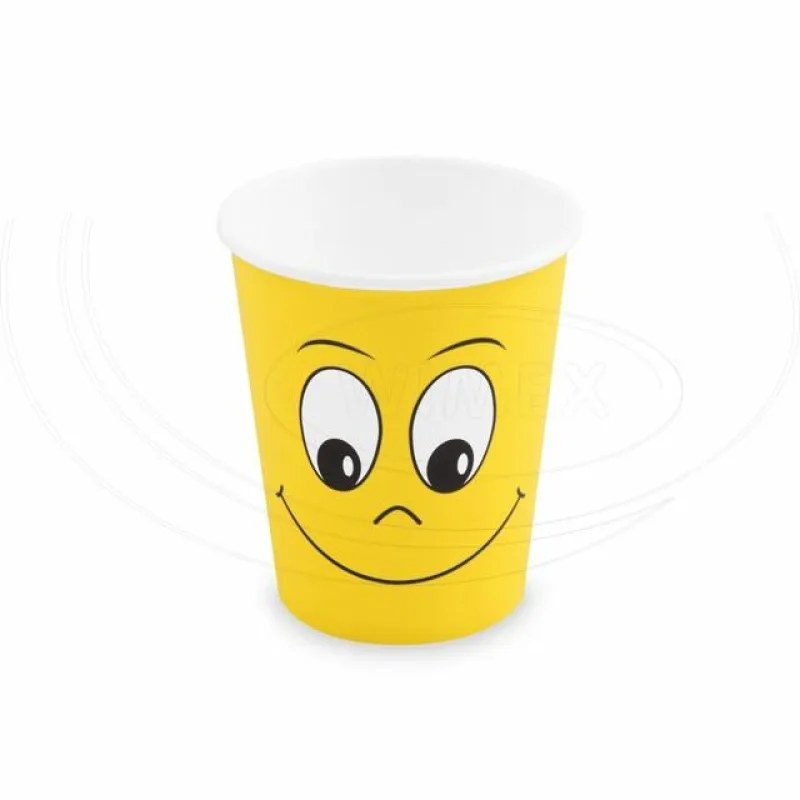 Papírový kelímek SMILEY 280 ml, M (Ø 80 mm) [10 ks] (82673)