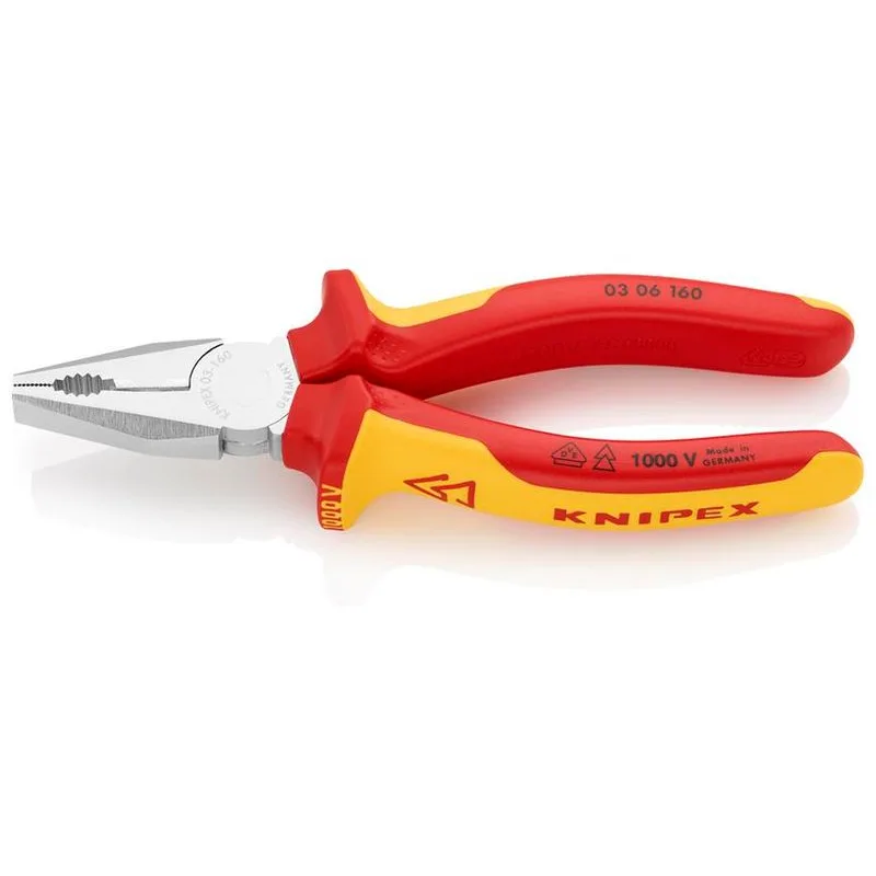 Kliešte KNIPEX 03 06 160 – kombinované, CrV, VDE 1000V