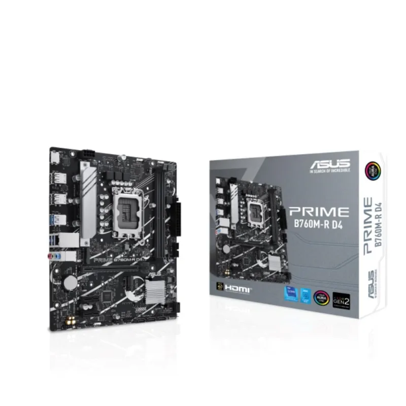 ASUS MB Sc LGA1700 PRIME B760M-R D4, Intel B760, 2xDDR4, 1xHDMI, mATX…