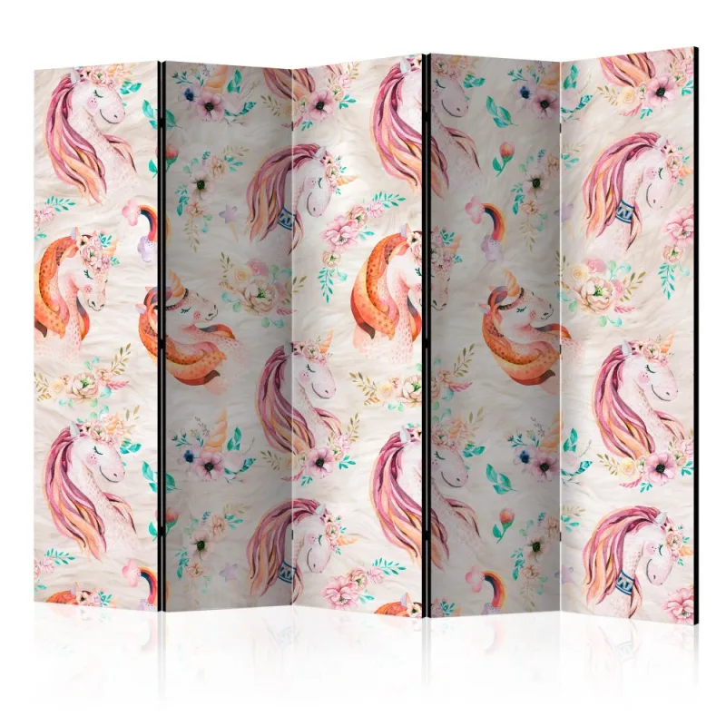 Artgeist Paraván - Pastel Unicorns II [Room Dividers]