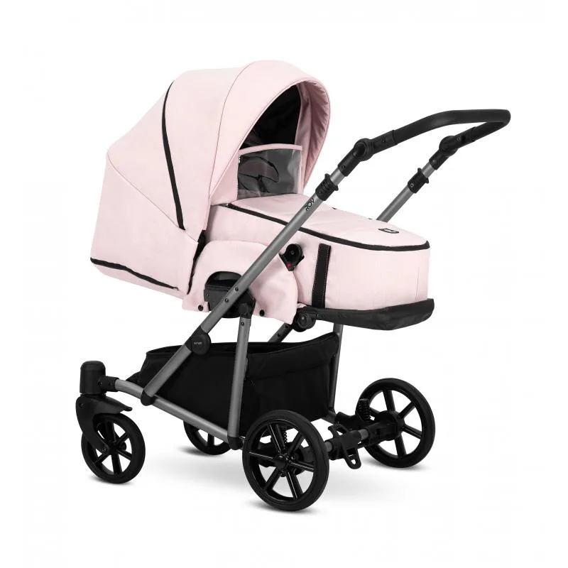 Kočík Kunert Roy grey frame 2v1 - pink