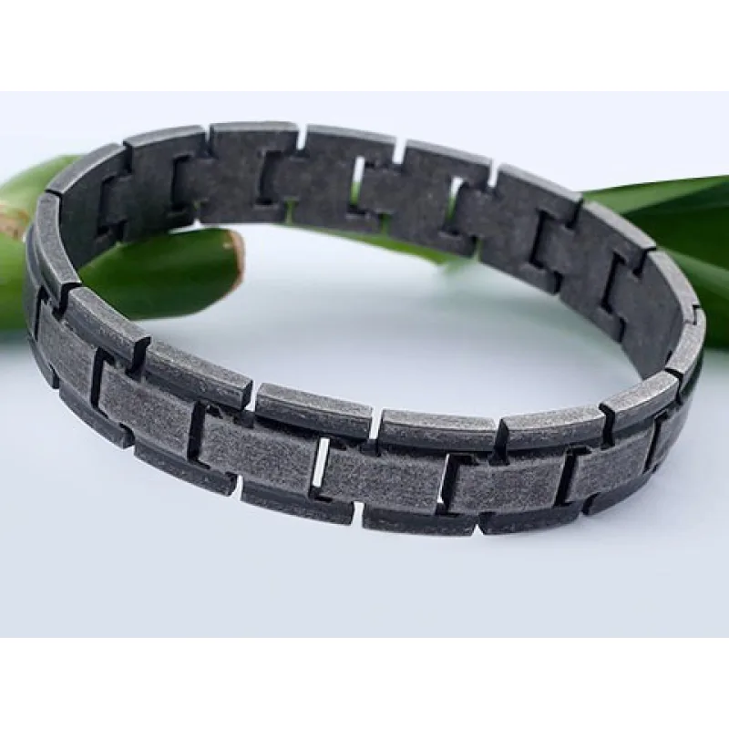 MPM Ocelový náramek z chirurgické oceli Bracelet 8122 - Black