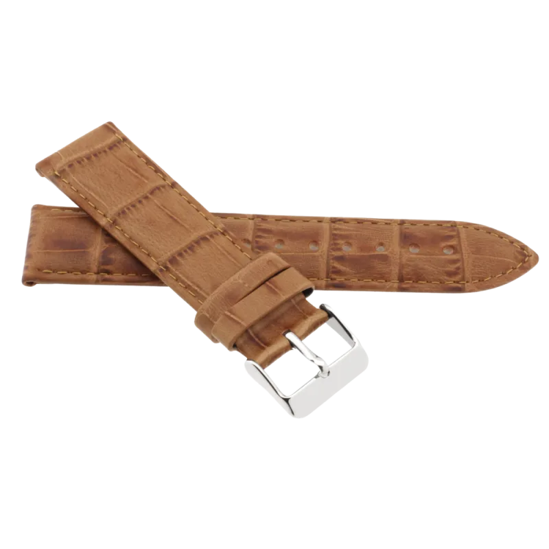 JVD Unisex hnědý kožený řemínek na hodinky R41717/20