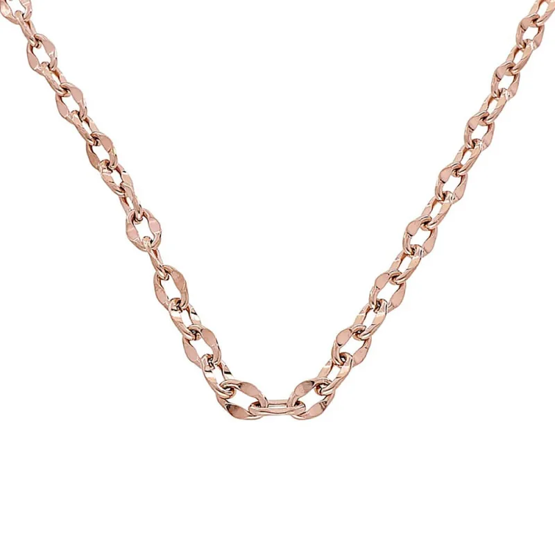 MPM Dámský ocelový nerezový řetízek 7898 - růžově pozlacený SNE.7898.. 55cm