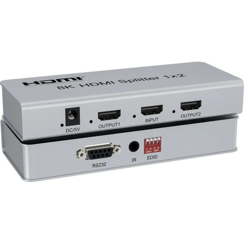 PremiumCord HDMI 2.1 splitter 1-2 porty, 8K@60Hz, 4K@120Hz, 1080p, …