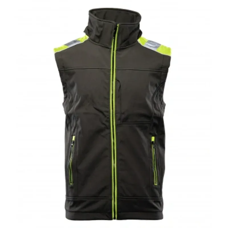 Polstar Seven Kings Rival Softshell vesta Black/Yellow