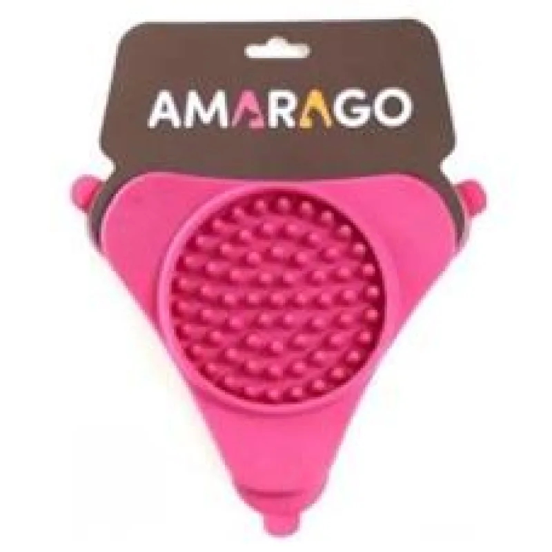 Amarago lízací podložka trojúhelník růžový 1 ks