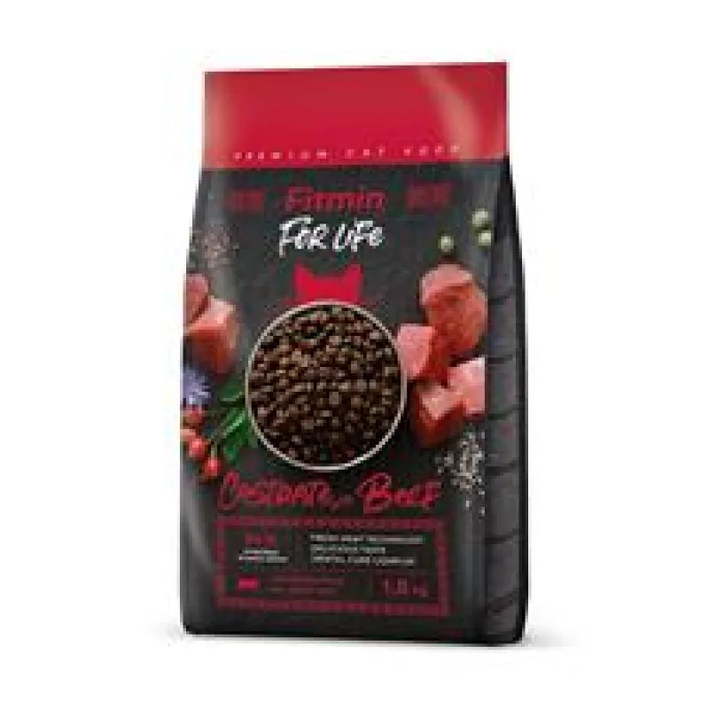 Fitmin cat For Life Castrate Beef 8 kg + zvonící míček