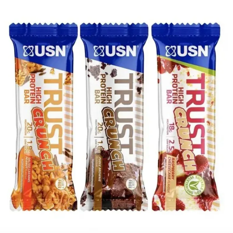Trust Crunch Protein Bar 60 g - USN Príchuť: Biela čokoláda s Cookies cestom