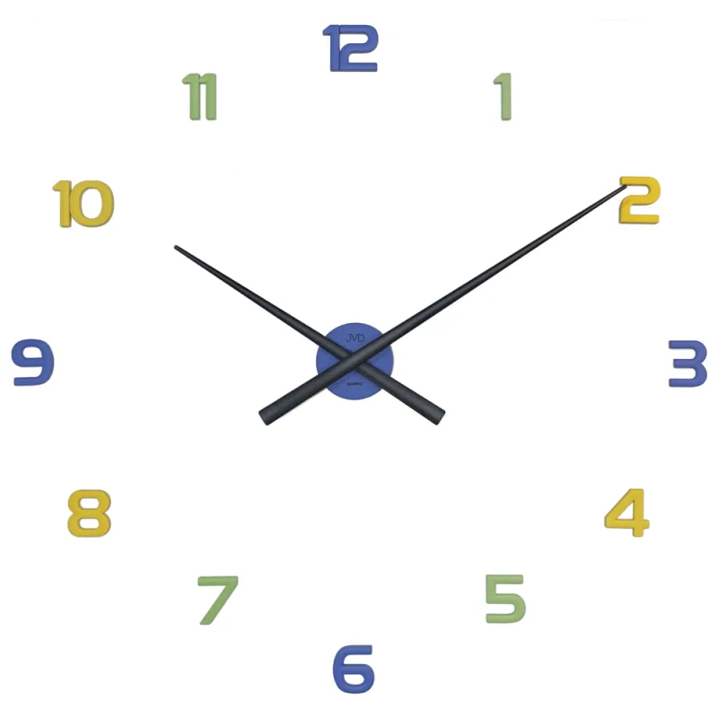 JVD Dětské barevné nalepovací hodiny do dětského pokoje JVD HT466.2