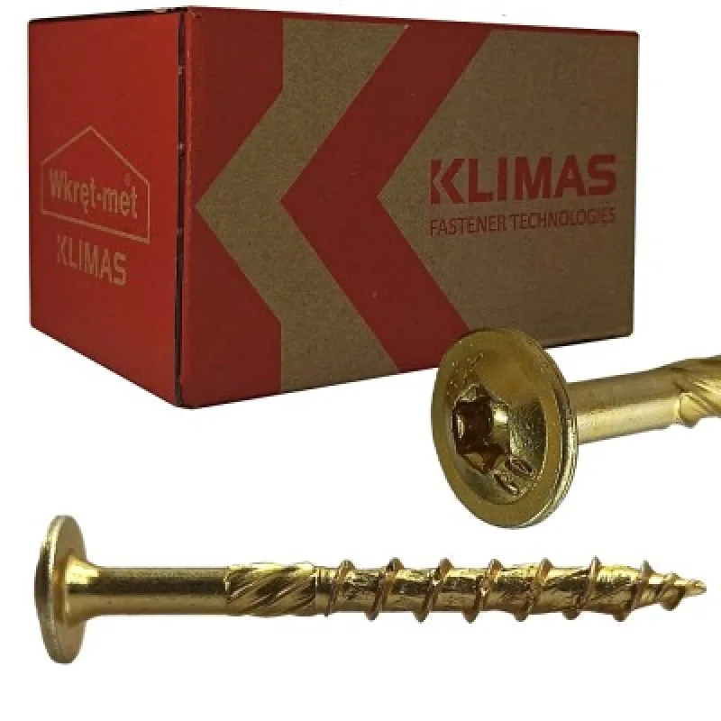 Klimas Wkret-Met | Skrutky do dreva s tanierovou hlavou | 8X40 mm | 50ks