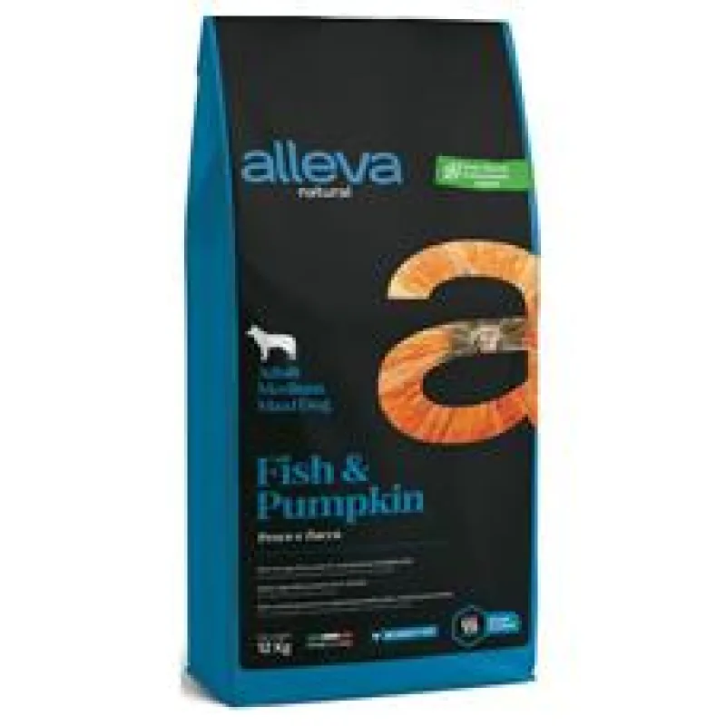 ALLEVA NATURAL Dog Dry Adult Fish&Pumpkin Medium/Maxi 2kg