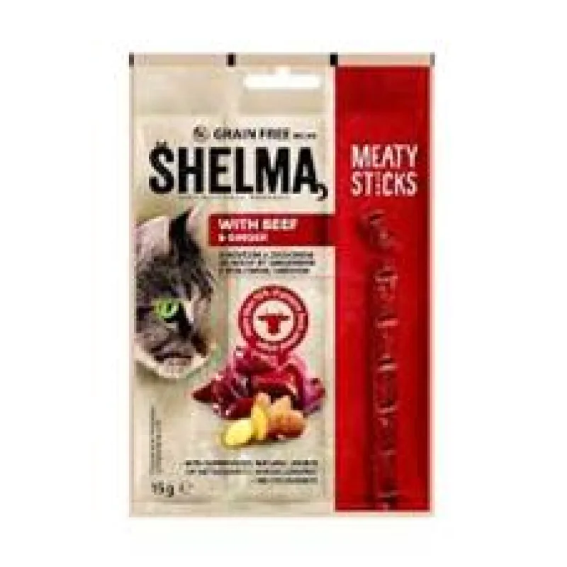 Shelma Sticks s hovězím a zázvorem GF 15g