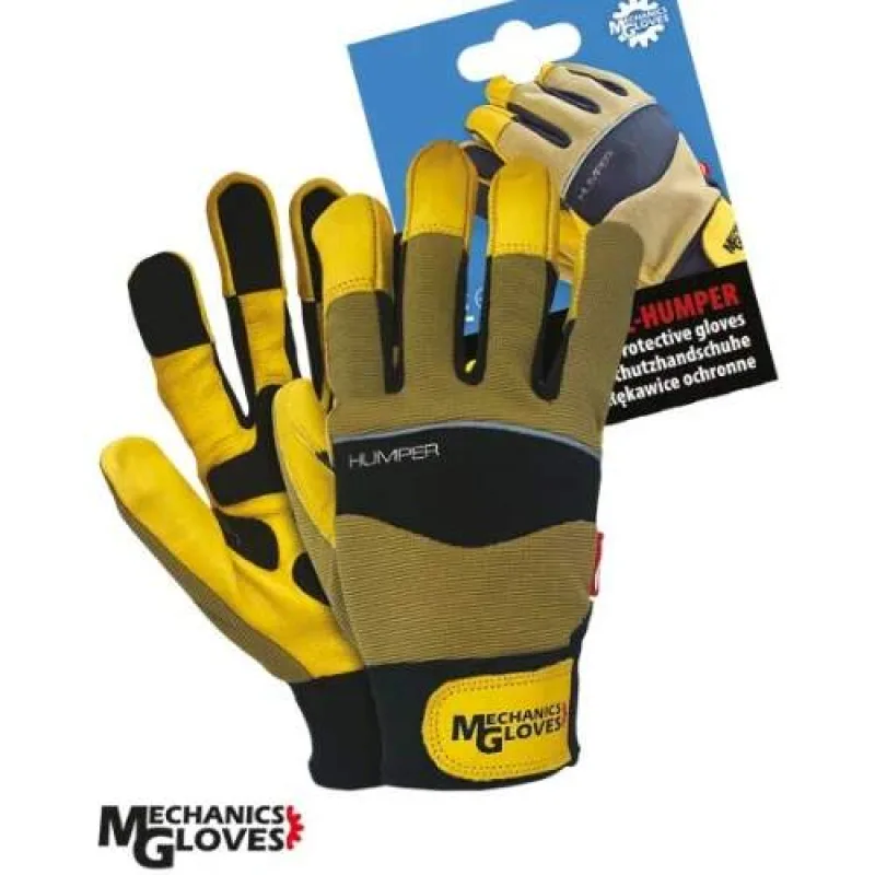Reis RMC HUMPER rukavice žltá/čierna 10