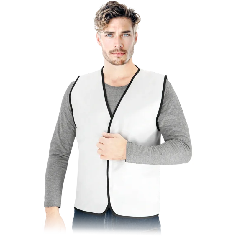 Reis KOS TONE Pánska vesta biela 5 Pack M-3XL