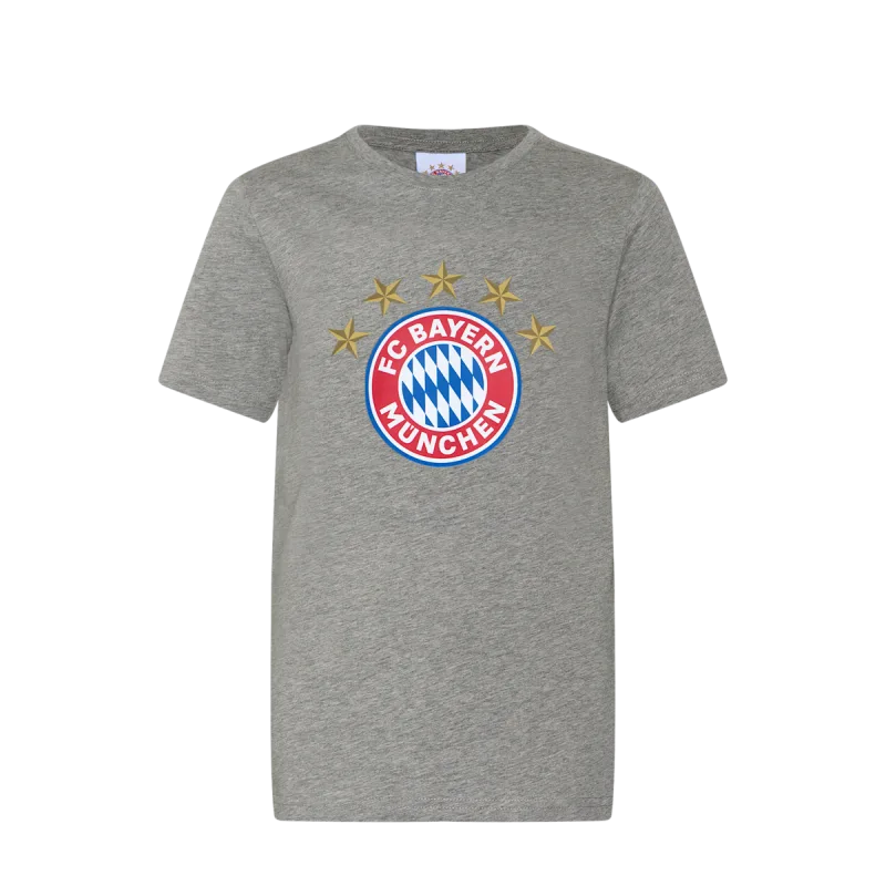 FC Bayern München - Bayern Mníchov tričko šedé detské - SKLADOM