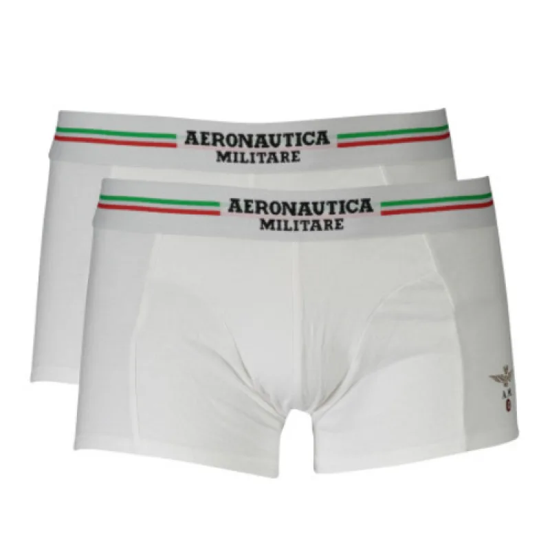 Aeronautica Militare SCOBX001J508 Boxer 2 PACK biele