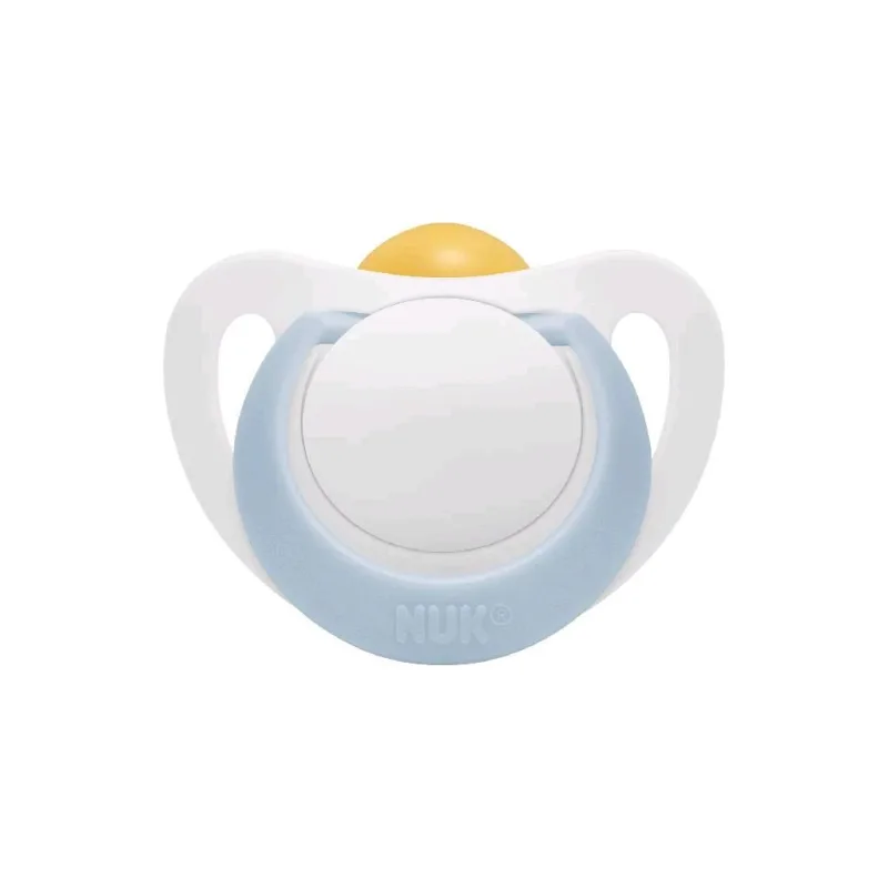 Dojčenský latexový cumlík NUK Star 0-6 m modrý