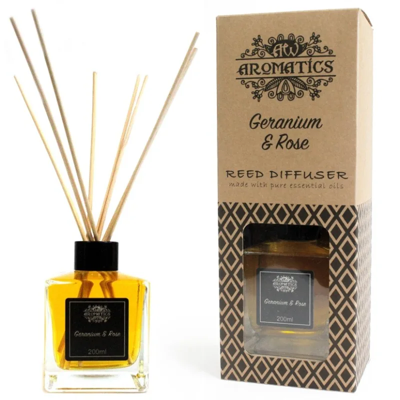 200ml Pelargónia & Ruža Esenciálny Olej Difuzér