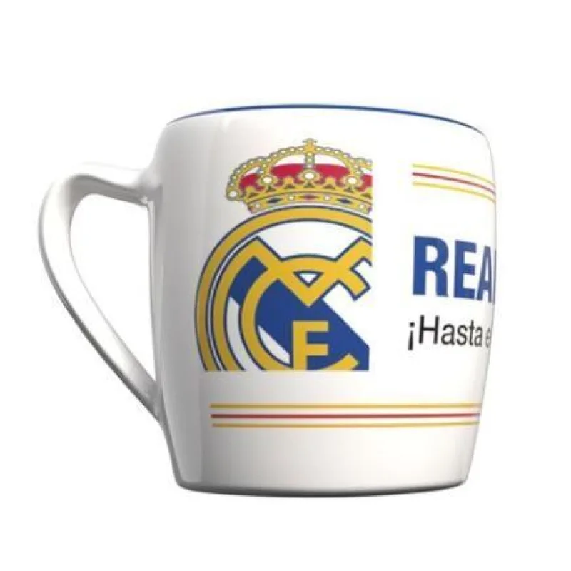 Real Madrid hrnček biely