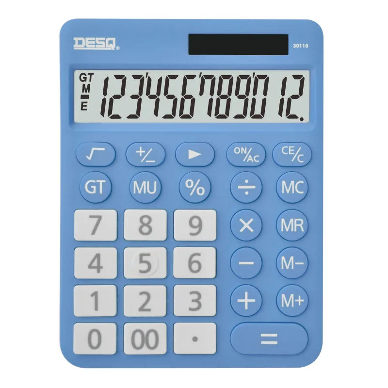 Kalkulačka DESQ XL, svetlo modrá 30110.16