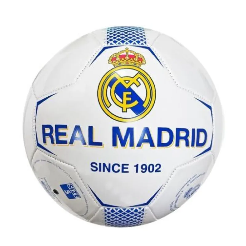Real Madrid futbalová lopta biela