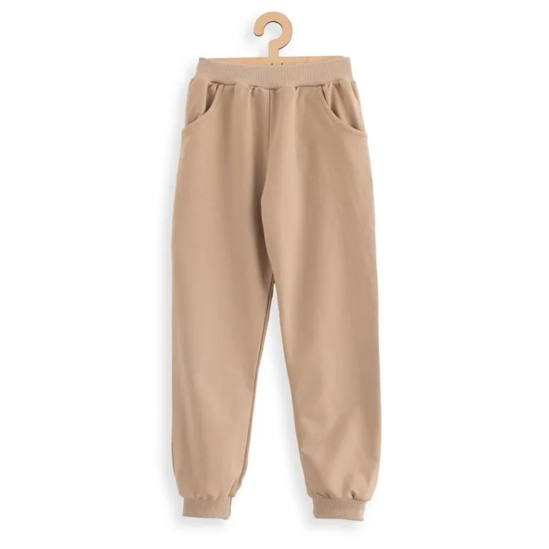 Detské tepláky New Baby Kindergarten hnedá