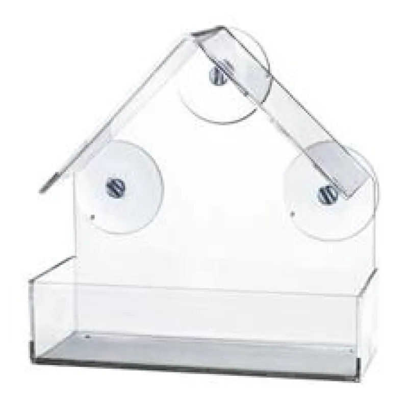 Krmítko pro ptáky na okenní tabuli, 225 ml/15 × 15 × 6 cm, plast 1 ks