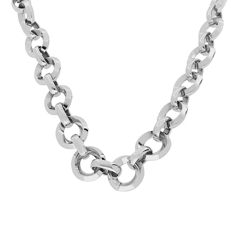 MPM Dámský ocelový nerezový náhrdelník 5782 - stříbrné barvy SNE.5782