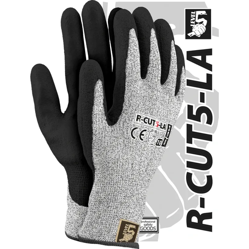 Reis R-CUT5-LA rukavice Black/White 7-11