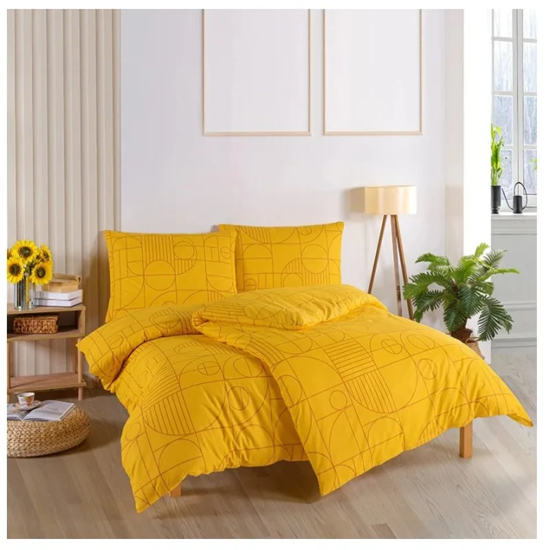 Bavlnené obliečky Geo Ray Flower 140x200/70x90 cm