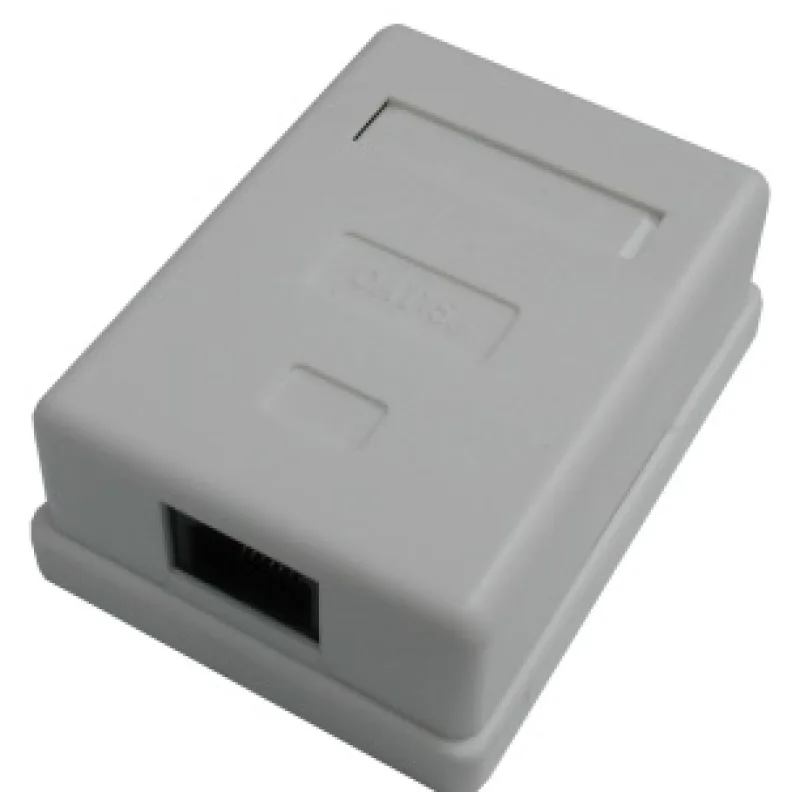 DATACOM Jednozásuvka nad omietku-1xRJ45, Cat5e UTP 2311