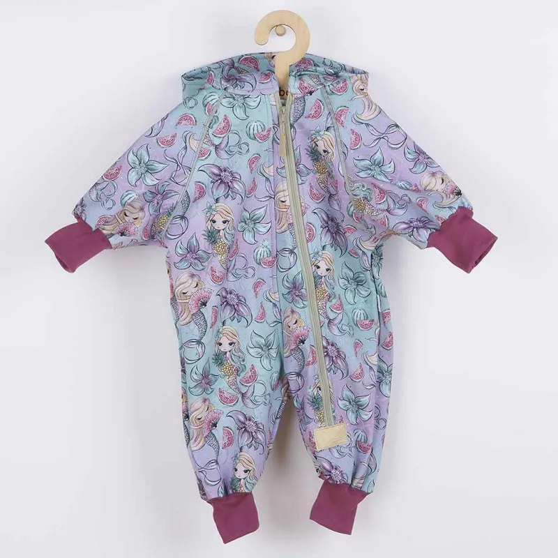 Softshellový dojčenský overal New Baby Morské panny