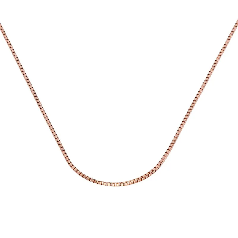 MPM Dámský ocelový nerezový řetízek 7339 - růžově pozlacený SNE.7339.. 55cm