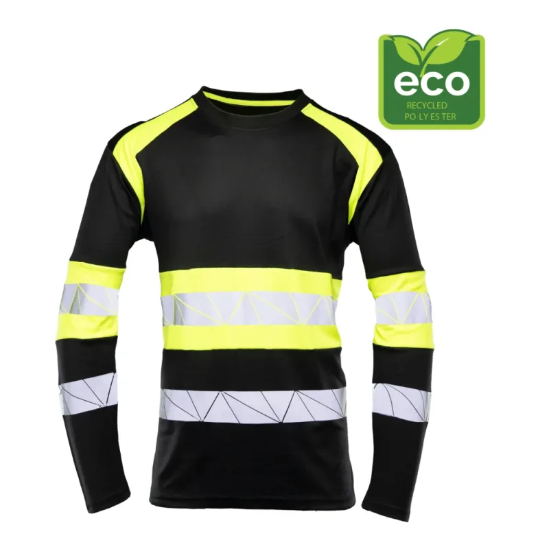 Polstar Seven Kings ECO RIVAL tričko s dlhým rukávom Black/Yellow