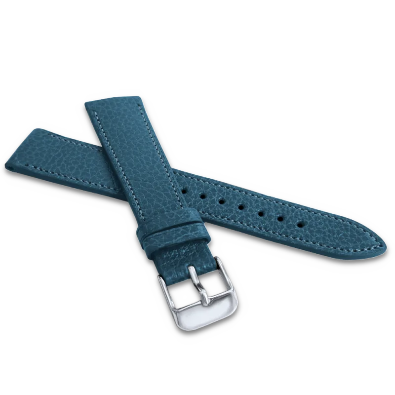 LAVVU Modrý prošitý řemínek MEDITERRA z luxusní kůže Top Grain - 22 LSADL22