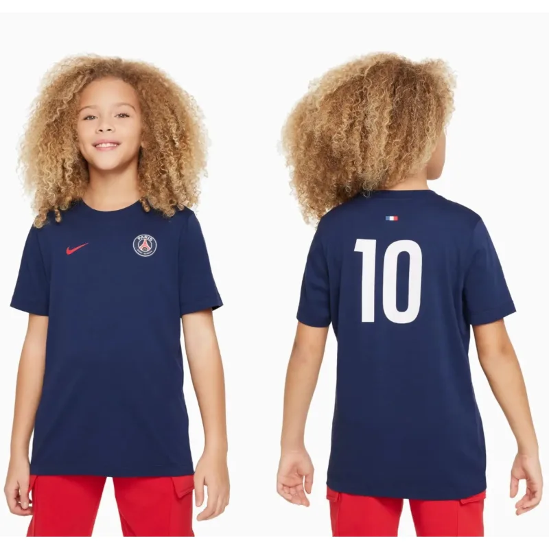 Nike Paris Saint Germain - PSG tričko s číslom 10 tmavomodré detské