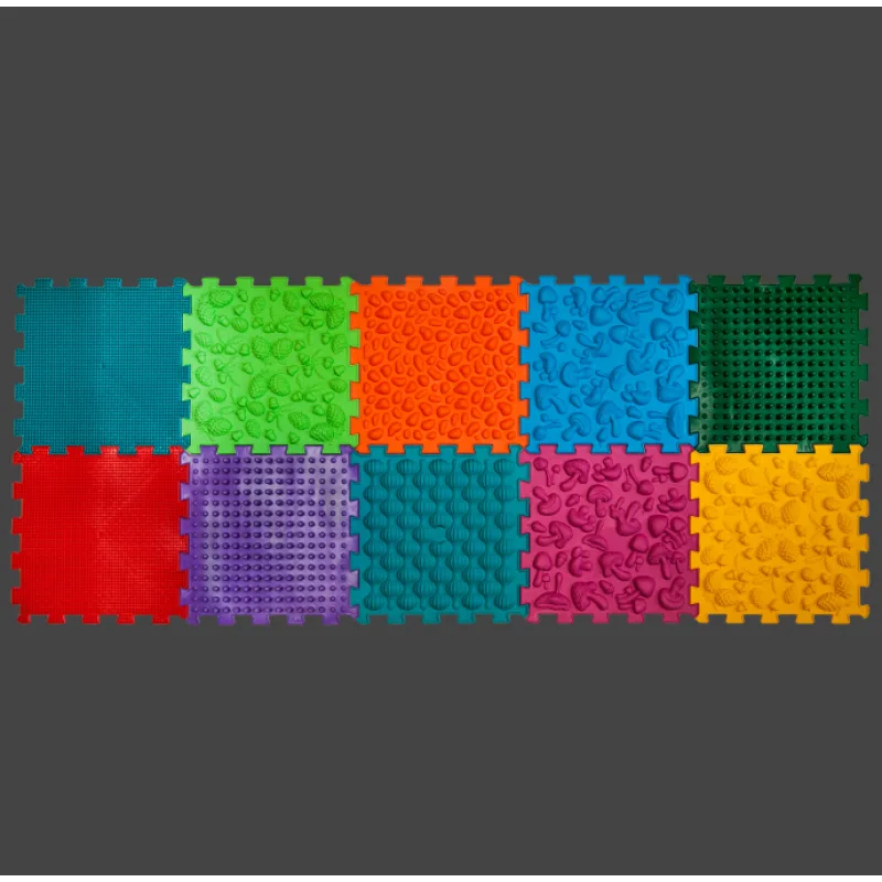 Masážna ortopedická podložka Puzzle "Mix" 10 prvkov