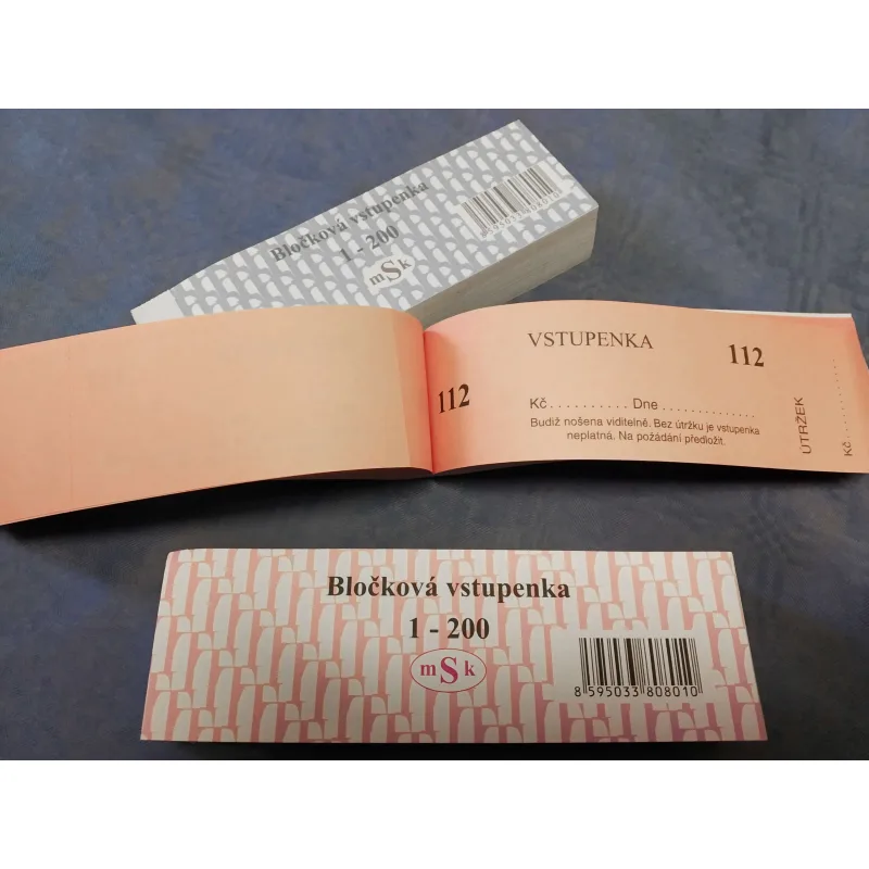 Bločková vstupenka 1-200, 1 bal.