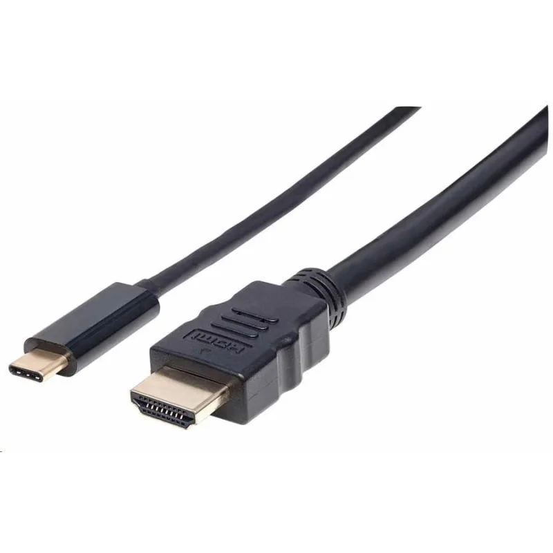 Manhattan kábel USB-C na HDMI, 2 m, čierny 151764