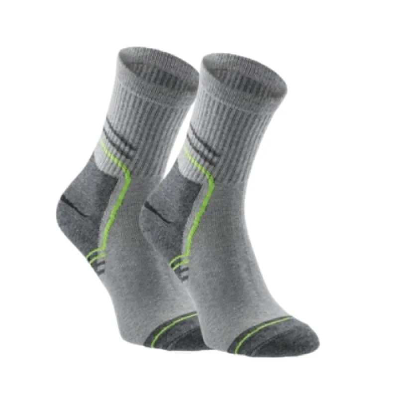 Högert KAHL športové ponožky 3 PACK sivá/zelená