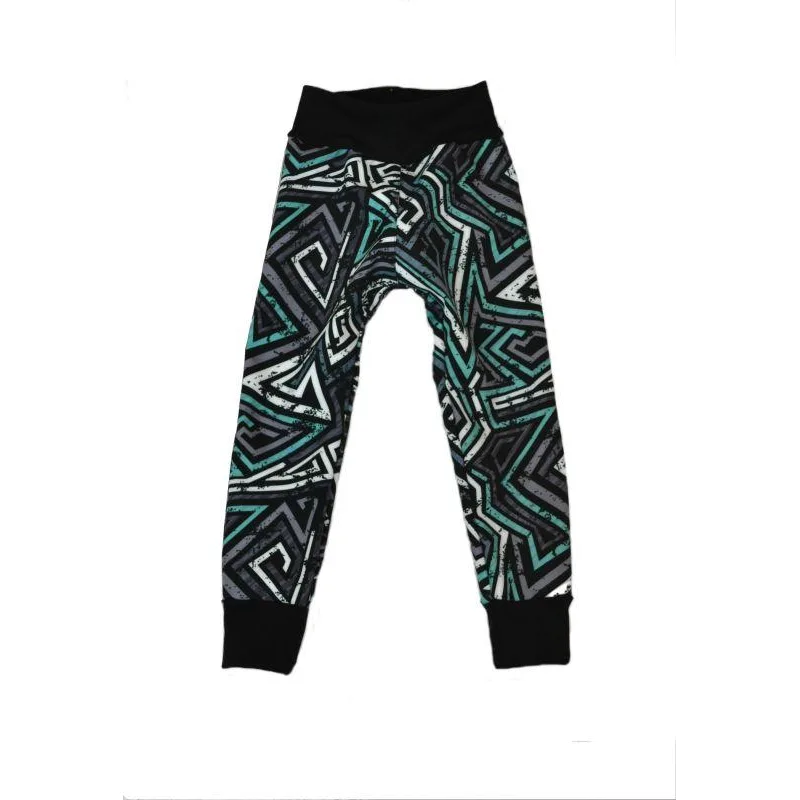 Detské nohavice softshellové - grafity, veľ. 122-134