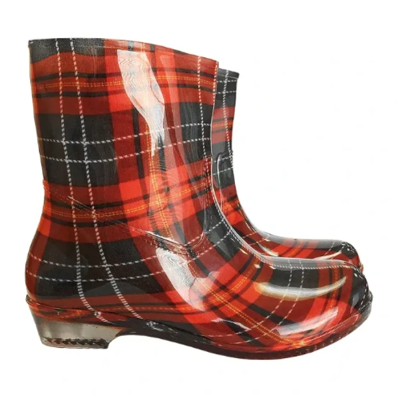 Reis CHECK CB dámske čižmy červená/čierna 36-41