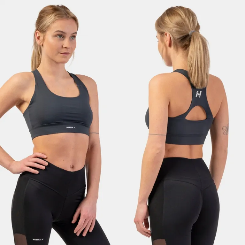 Podprsenka so strednou podporou ACTIVE 413 Dark Grey - NEBBIA Veľkosť: M