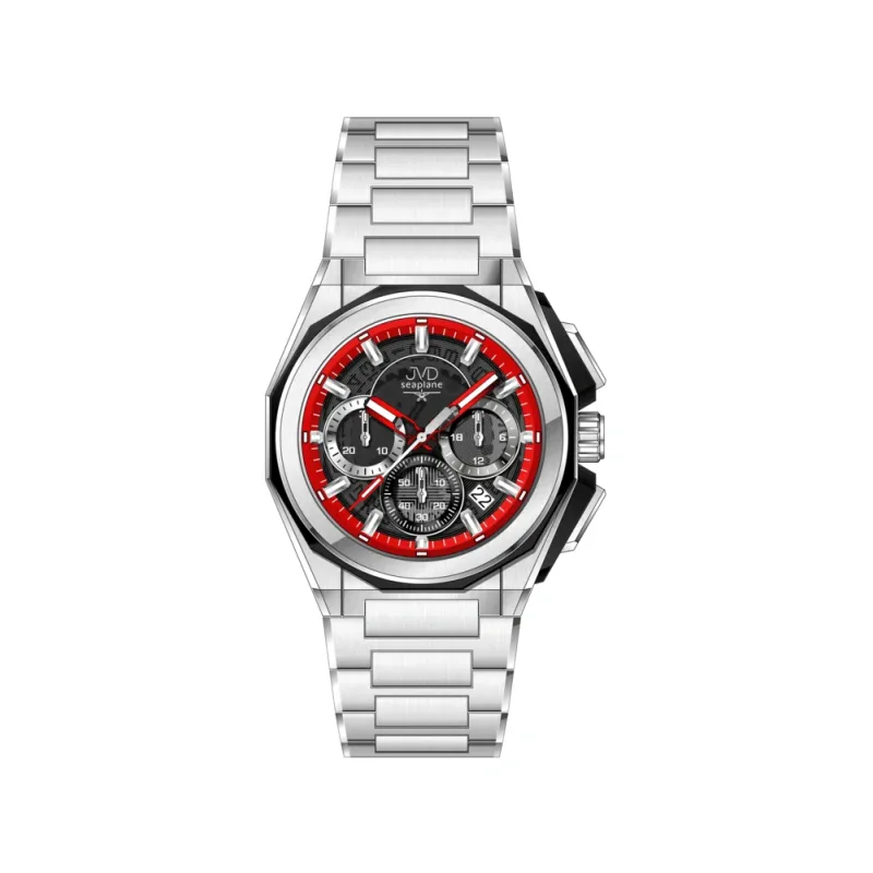 JVD Pánské ocelové vodotěsné ocelové hodinky - chronograf JVD JE1017.1