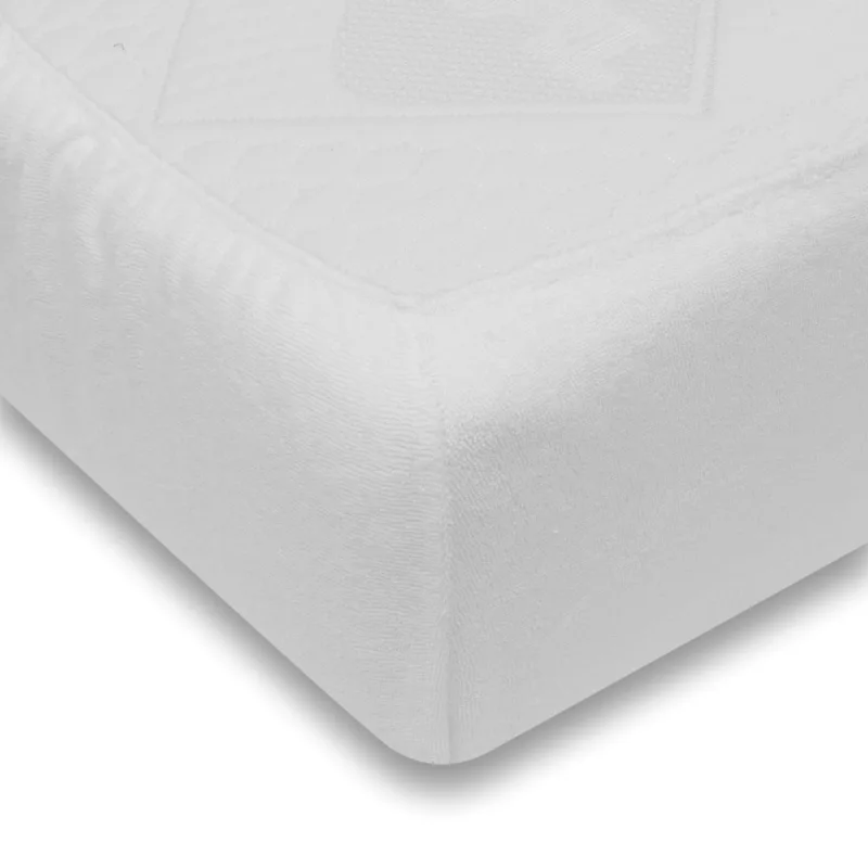Froté prestieradlo do postieľky biela