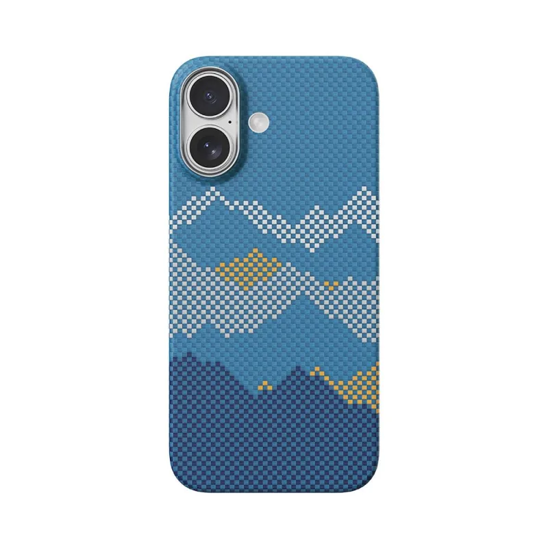 Comma kryt Woven Kevlar Magnetic Shockproof Case pre iPhone 17 - Mountain…