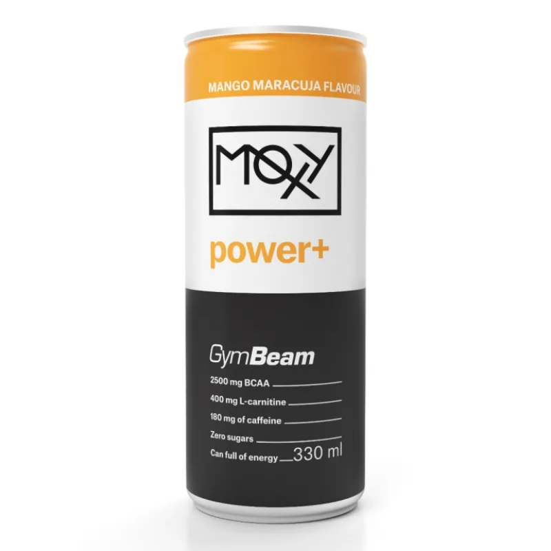 Moxy Power+ Energy Drink 330 ml - GymBeam Príchuť: Jahodová limonáda